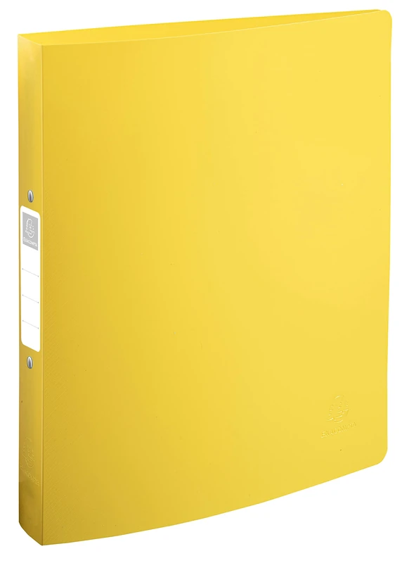 Exacompta - Ref. 54140E - Box of 12 Bee Blue semi-rigid binders - 4 round rings, diameter 30 mm - spine 40 mm - external dimensions 32 x 26.8 cm - A4 maxi file format - assorted colors