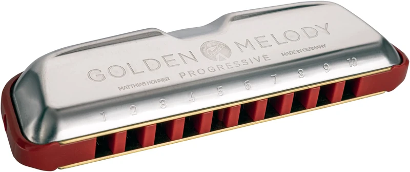 Hohner Golden Melody Progressive Harmonica Bb Major - M54411X