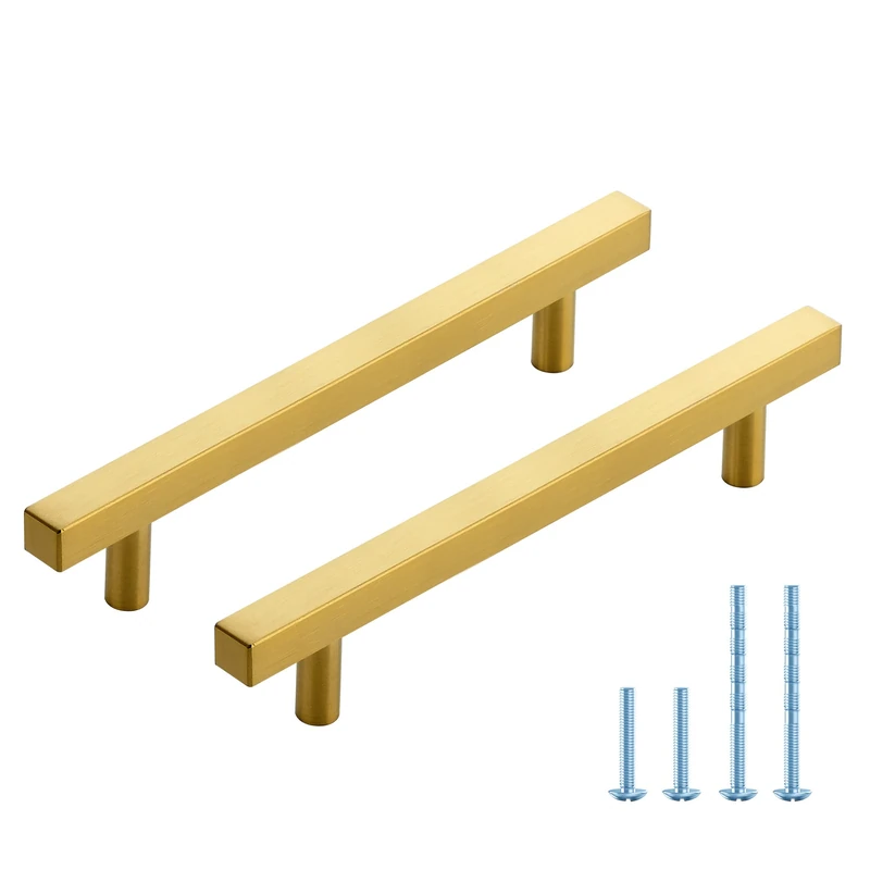 Joy Decor Gold Cabinet Pulls, Drawer Pulls, 5 Inch CC, 30 Pack