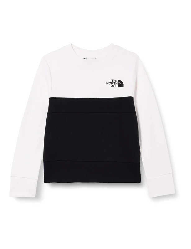 THE NORTH FACE Boy's Slacker Sweatshirt, TNF White-TNF Black, 170