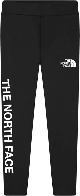 The North Face Girl's Graphic Tights, TNF Black, 170