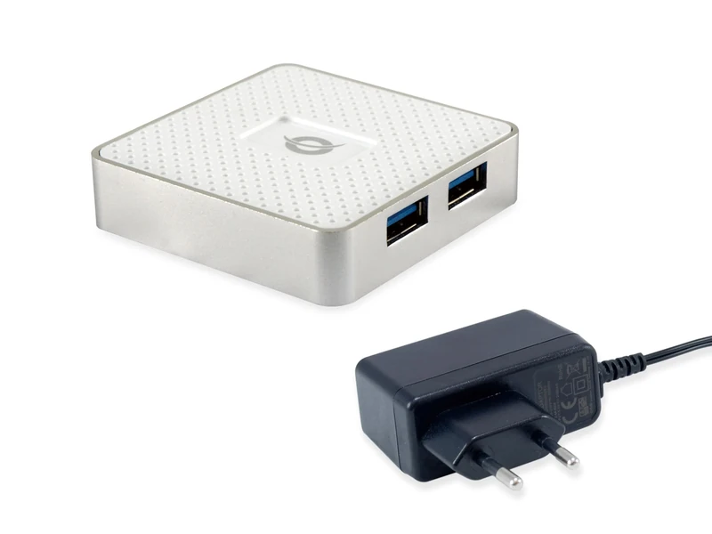 Conceptronic HUBBIES03W 4-Port USB 3.0 Hub with Power Supply