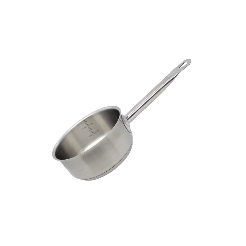 Elo 2432026 Cooking Saucepan 20 cm Stainless Steel Induction Saucepan 20 cm Small Saucepan for All Heat Sources Stainless Steel 20 x 9 cm