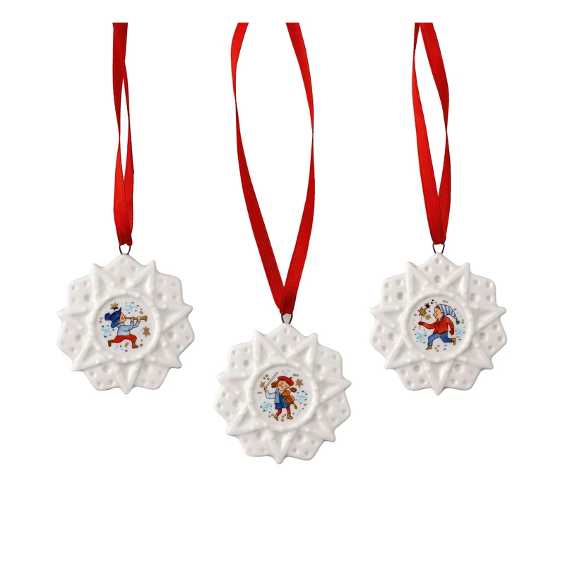 Hutschenreuther Mini Set of 3 Stars 2023 Christmas Sounds Multipiece - Image 1