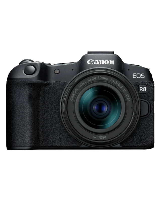 Canon EOS R8 + RF 24-50mm - Mirrorless Digital Camera - 24.2 MP Full-Frame CMOS Sensor - Dual Pixel CMOS AF II - UVC/UAC Compatible