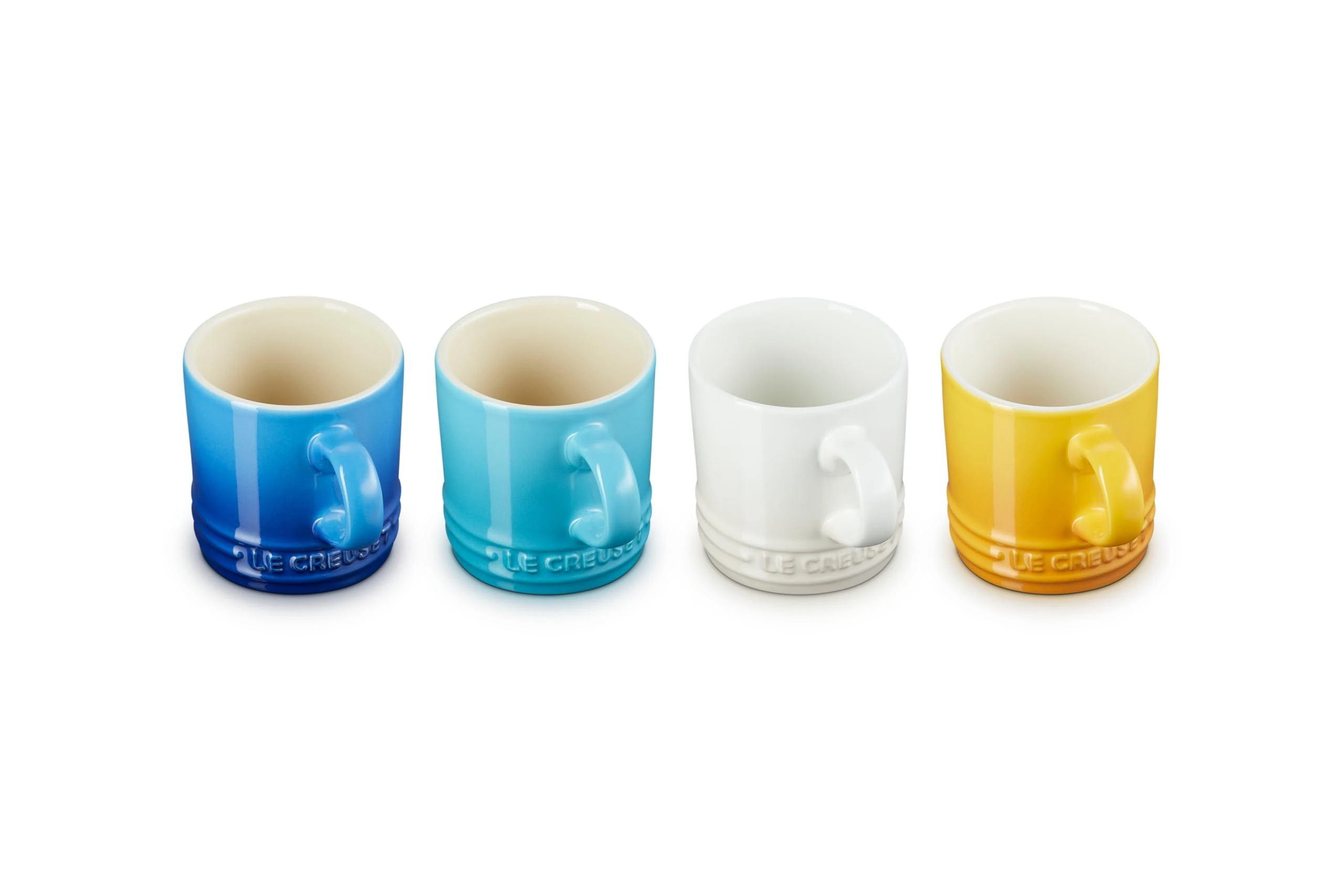LE CREUSET Set of 4 Espresso Mugs, 100 ml, Riviera, 89113101219030