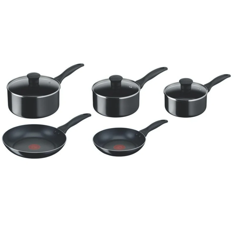 Tefal Bistro B098S544 5-Piece Non Stick Cookware Set - Black