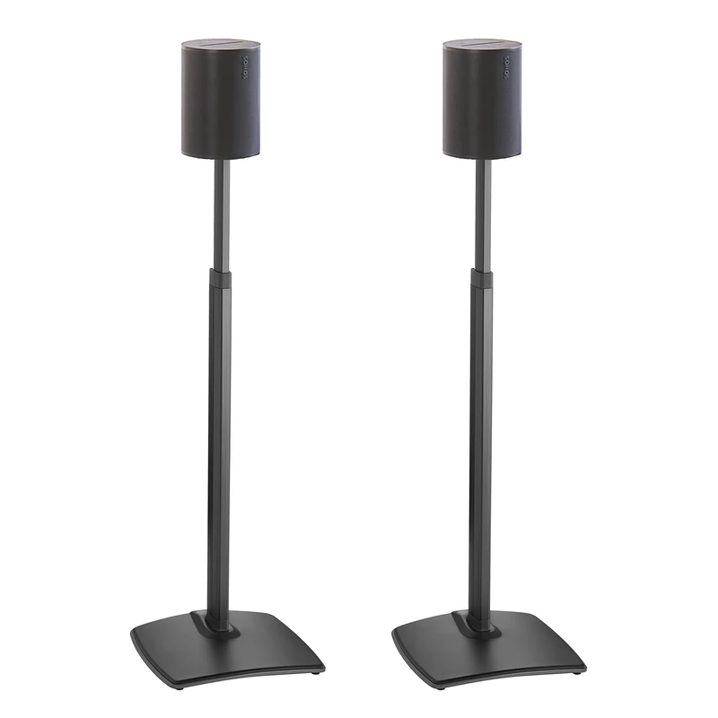 Sanus Height-Adjustable Speaker Stands for Sonos Era 100™ (Pair) Black WSSE1A2-B2