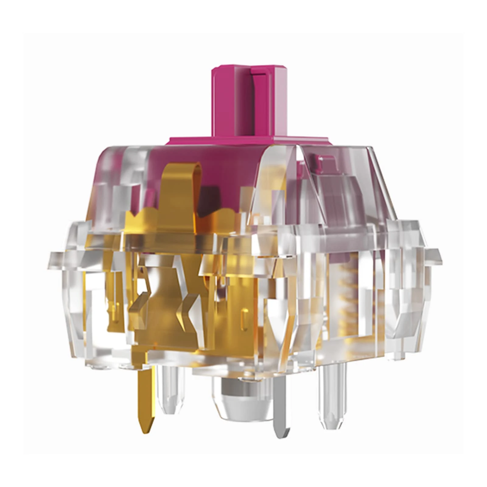 Kailh Crystal Wine Linear Switch RGB SMD for Mechanical Game Keyboard 5-Pin Switch Compatible with Cherry MX Switch (36 Pieces Kailh Crystal Wine)