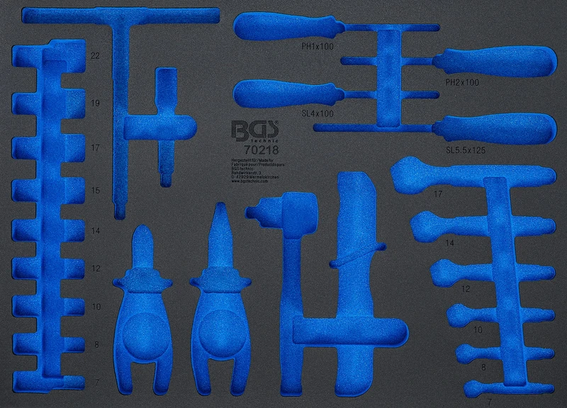 BGS 7130-1 | Tool Tray 3/3 | empty | for BGS 70218