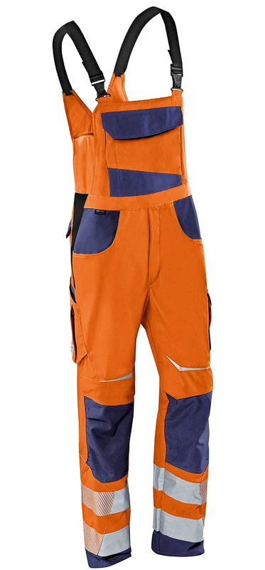KÜBLER Workwear KÜBLER REFLECTIQ PSA 2 Work Dungarees Warning Orange/Dark Blue Size 24