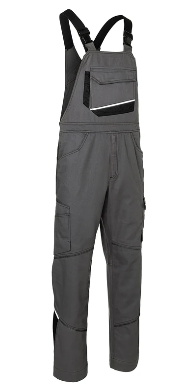 Paul H. Kübler Bekleidungswerk Women's Dungarees, Anthracite/Black, 5XL - Image 1
