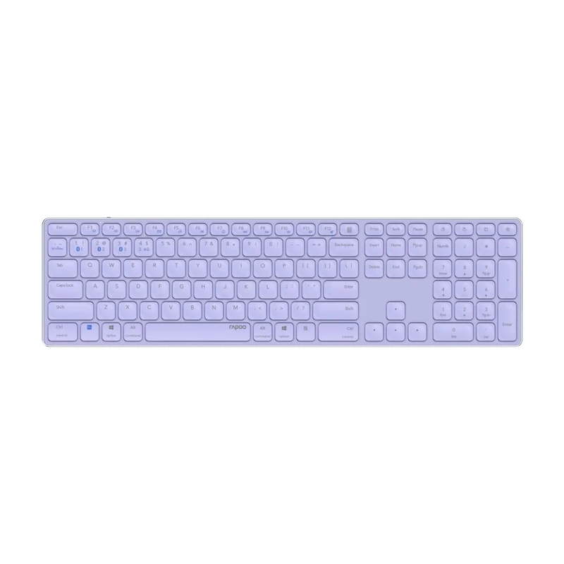 Rapoo Kabellose Multi-Mode-Tastatur E9800M - lila, QWERTZ