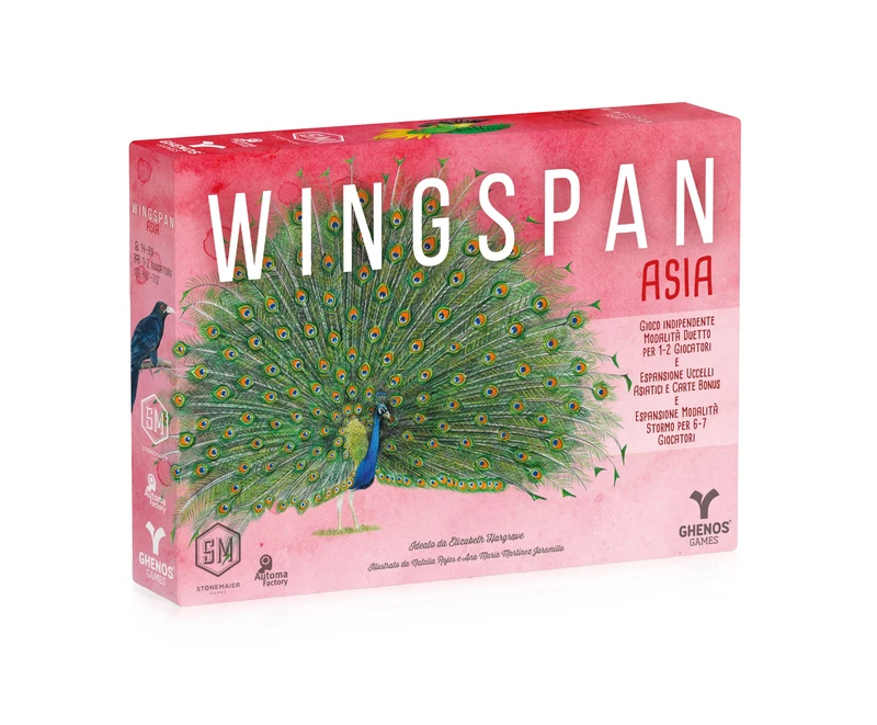 Ghenos Games Wingspan Asia: Expansion for 1-5 Players, Age 14+, Compatible with Wingspan Oceania