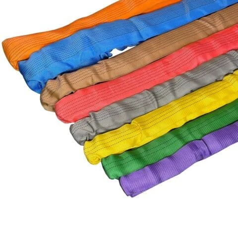 Lifting Round Slings Polyester Endless Lifting Strop 1 Ton to 10 Ton (Blue (8 Tonne SWL), 5M EWL (10M CIRC))