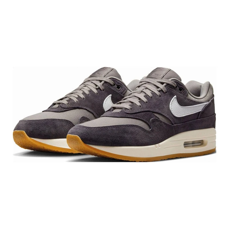 Nike Men's Air Max 1 PRM Crepe Trainers, Soft Grey Neutral Grey Thunder Grey, 3.5 UK
