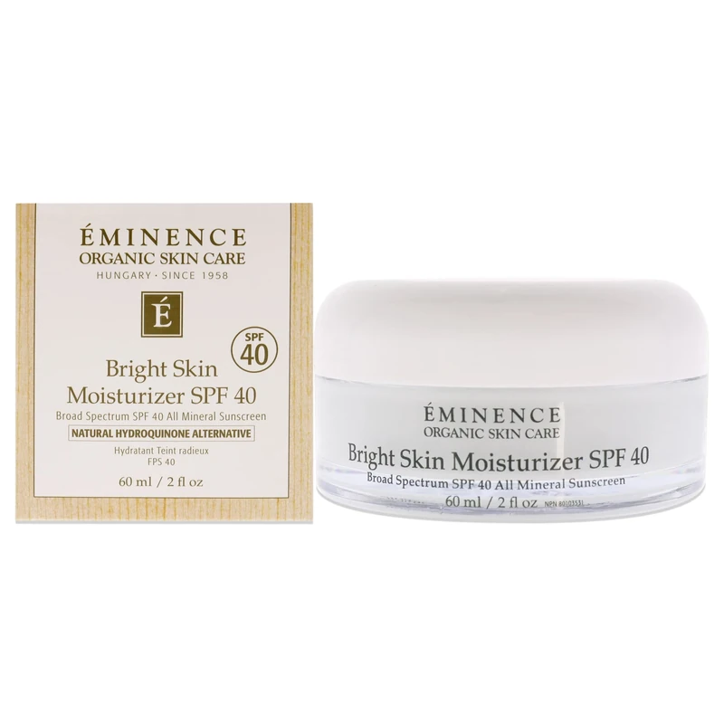 Eminence Bright Skin Moisturizer SPF 40 For Unisex 2 oz Sunscreen