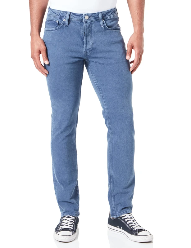 JACK & JONES Men's Jjitim Jjoriginal Cj 593 Jean Pants, Blazer Navy, 32 W/30 L
