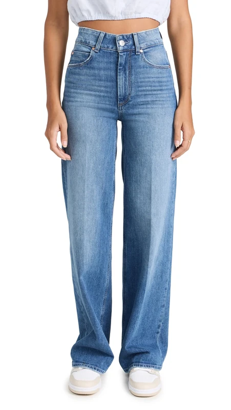 Paige Women's Sasha 32in Extended Coin Pkt Jeans, Stefania Distressed, 30 - Image 1