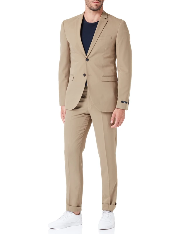 JACK & JONES Men's Jprfranco Suit Noos Suit, Covert Green/Fit:Super Slim Fit, 48 - Image 1
