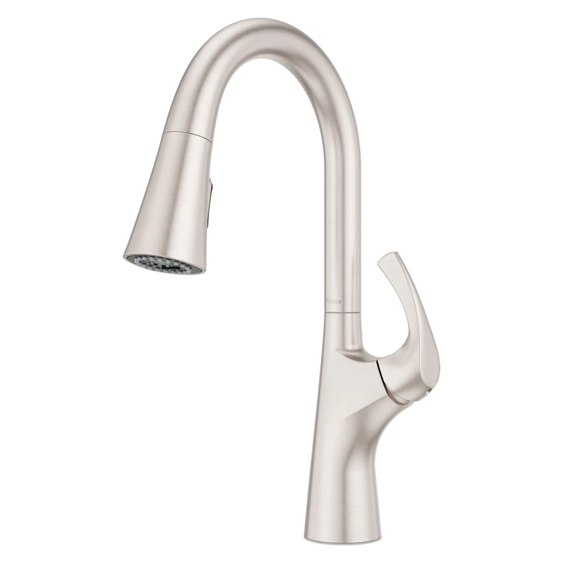 Pfister Talega Kitchen Faucet with Pull Down Sprayer, Single Handle, High Arc, Spot Defense Stainless Steel Finish, F5297TEGS - Image 1