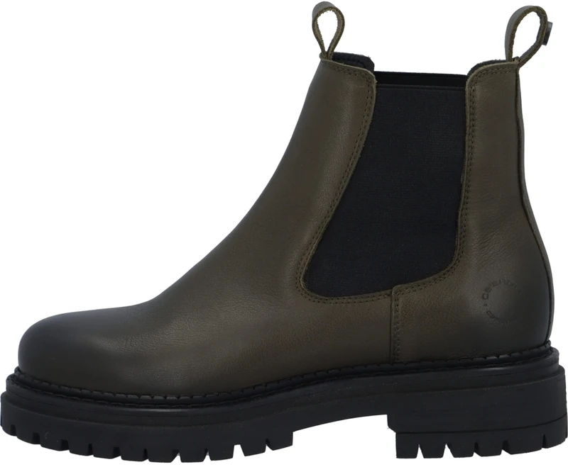 CA'SHOTT A/S Women's CASHANNAH Chelsea Boot, Olive, 10 UK