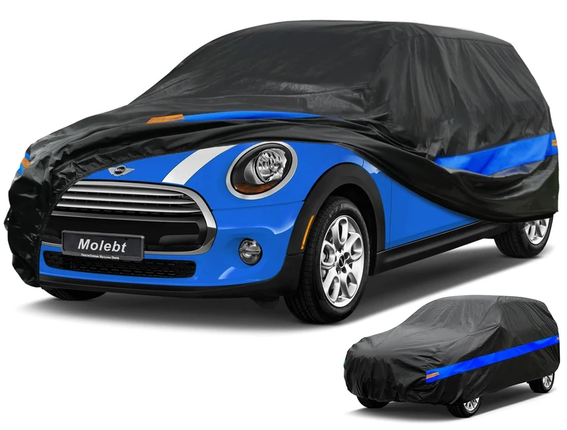 Molebt Hatchback Car Cover Waterproof All Weather, Universal Fit Toyota Yaris, Honda Fit, Kia Rio, Mini Cooper Coupe/Convertible, Mitsubishi Mirage, Chevrolet Bolt/Sonic etc.