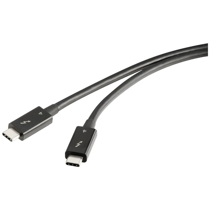 Renkforce Thunderbolt 4 USB-C Cable - 40Gbps Data, 100W Fast Charging