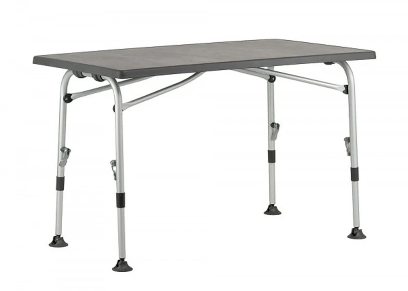 Westfield Superb Camping Table, Aluminium Frame, Charcoal, 80 cm - Image 1