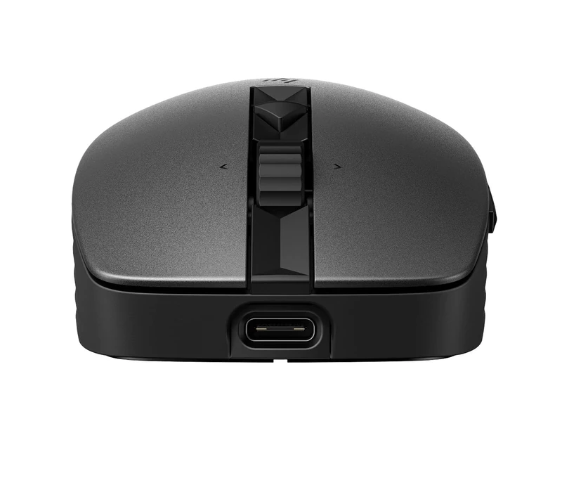 HP 710 Rechargeable Silent Mouse, 4-way Hyper Scroll Wheel, USB-C Charging, 6 Programmable Buttons, Connect 3 Devices with Bluetooth 5.3, 2.4 GHz Dongle, Multi-surface Sensor, 60% Recycled Materials