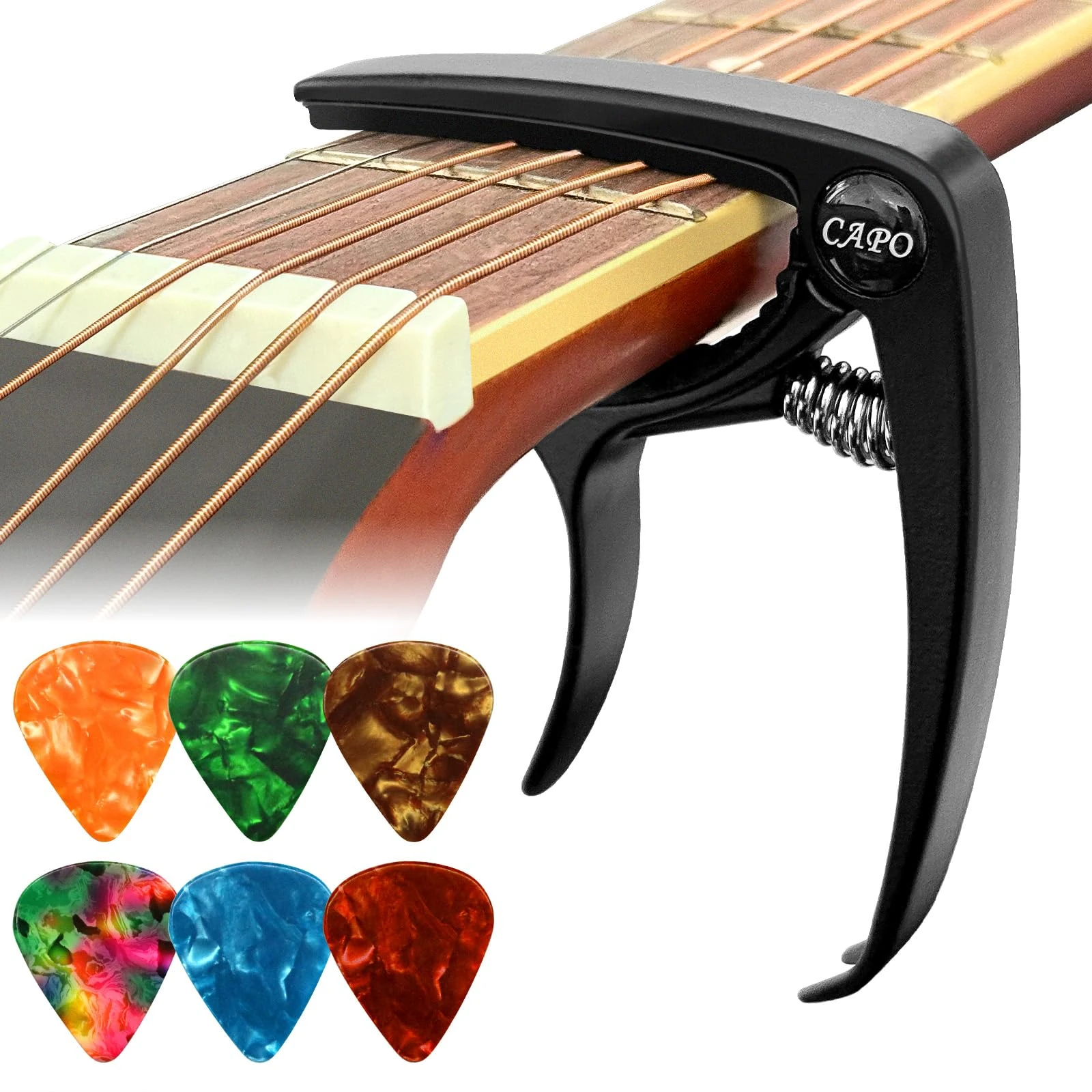 Picko Capo,Guitar Capo, Ukulele Capo,Trigger Capo Capotastos for Acoustic Electric Guitars & Ukulele