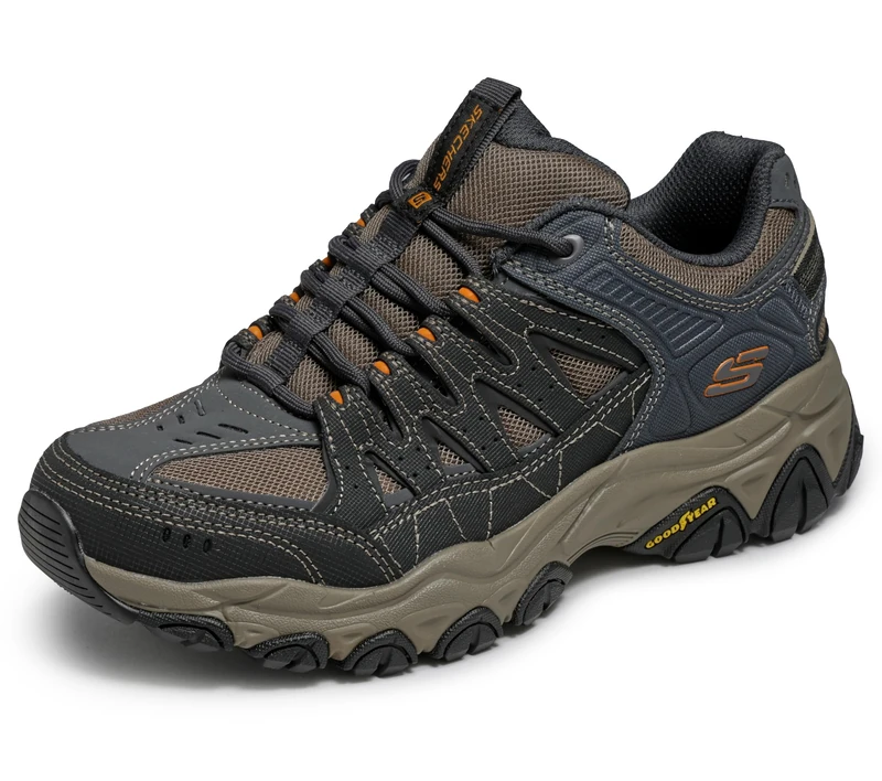 Skechers Men's M. Fit 2.0 Oxford, Charcoal/Gold, 9