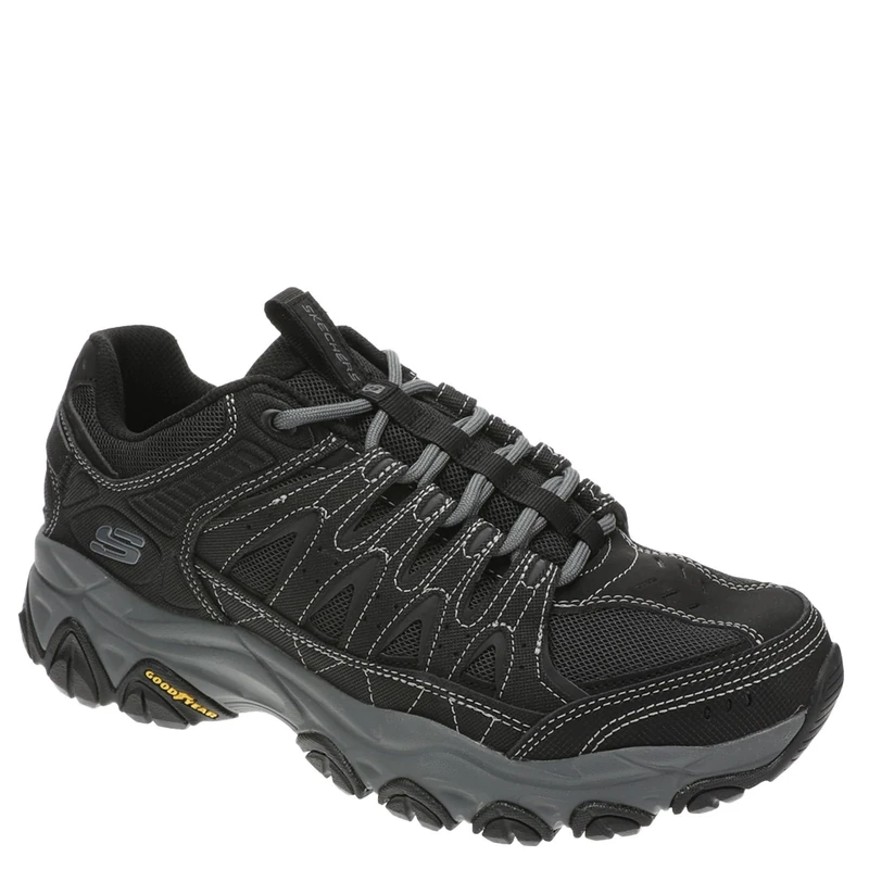 Skechers Men's M. Fit 2.0 Oxford, Black/Charcoal, 10