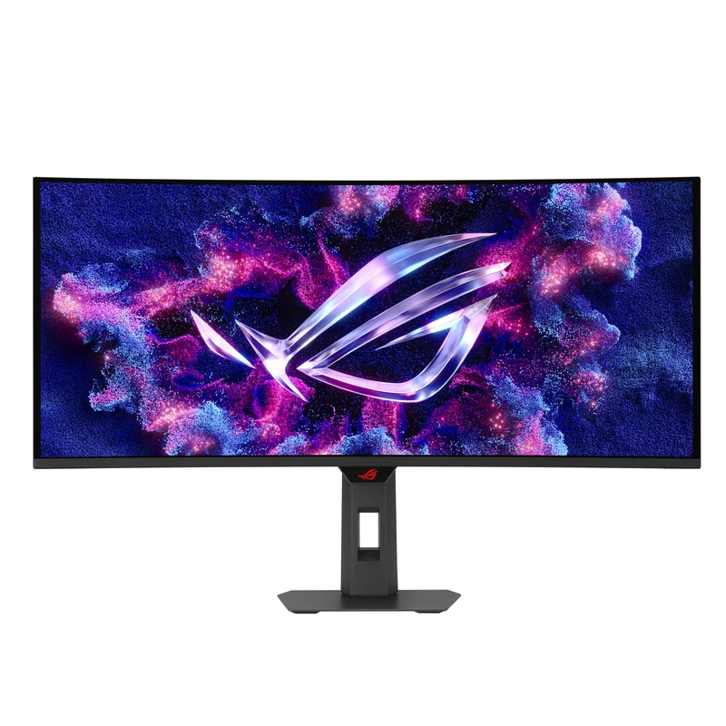 ASUS ROG Strix OLED XG34WCDMTG Curved Gaming Monitor – 34-inch 3440x1440, 240Hz, 0.03ms (GTG), FreeSync & G-Sync Compatible, Android 14 Google TV, WiFi 6, NVIDIA GeForce NOW Pre-Installed