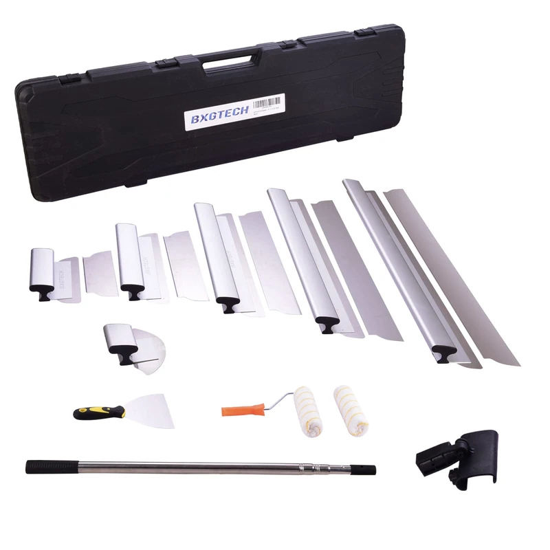 BXGTECH Drywall Tools Skimming Blade with Extension Handle - 10", 14" & 24" 32" 40" Blades