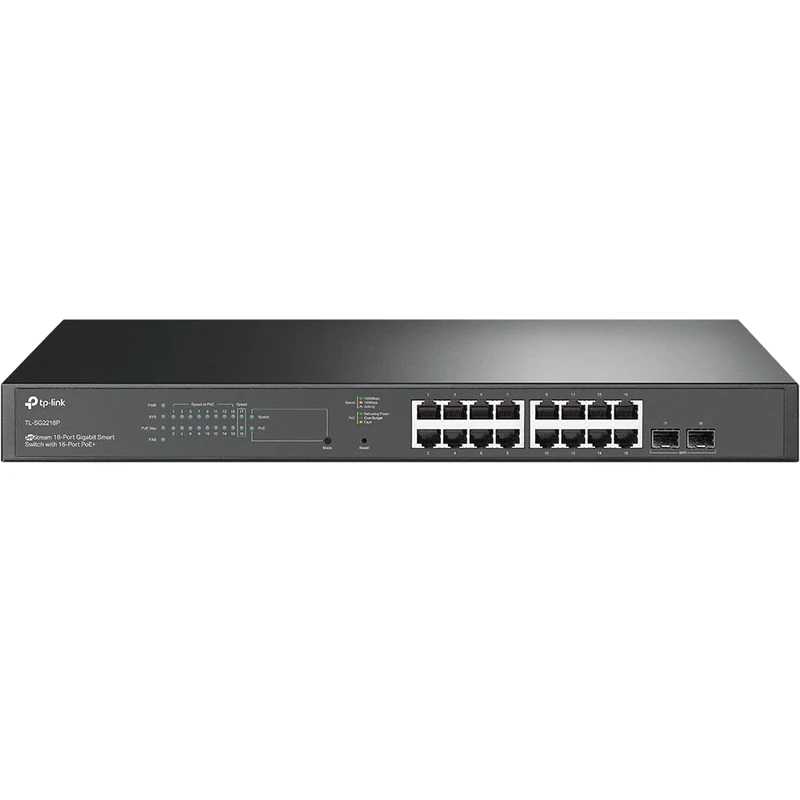 TP-Link Switch TL-SG2218P 18xGBit/2xSFP Smart Managed Omada SDN PoE+ Rack Mountable