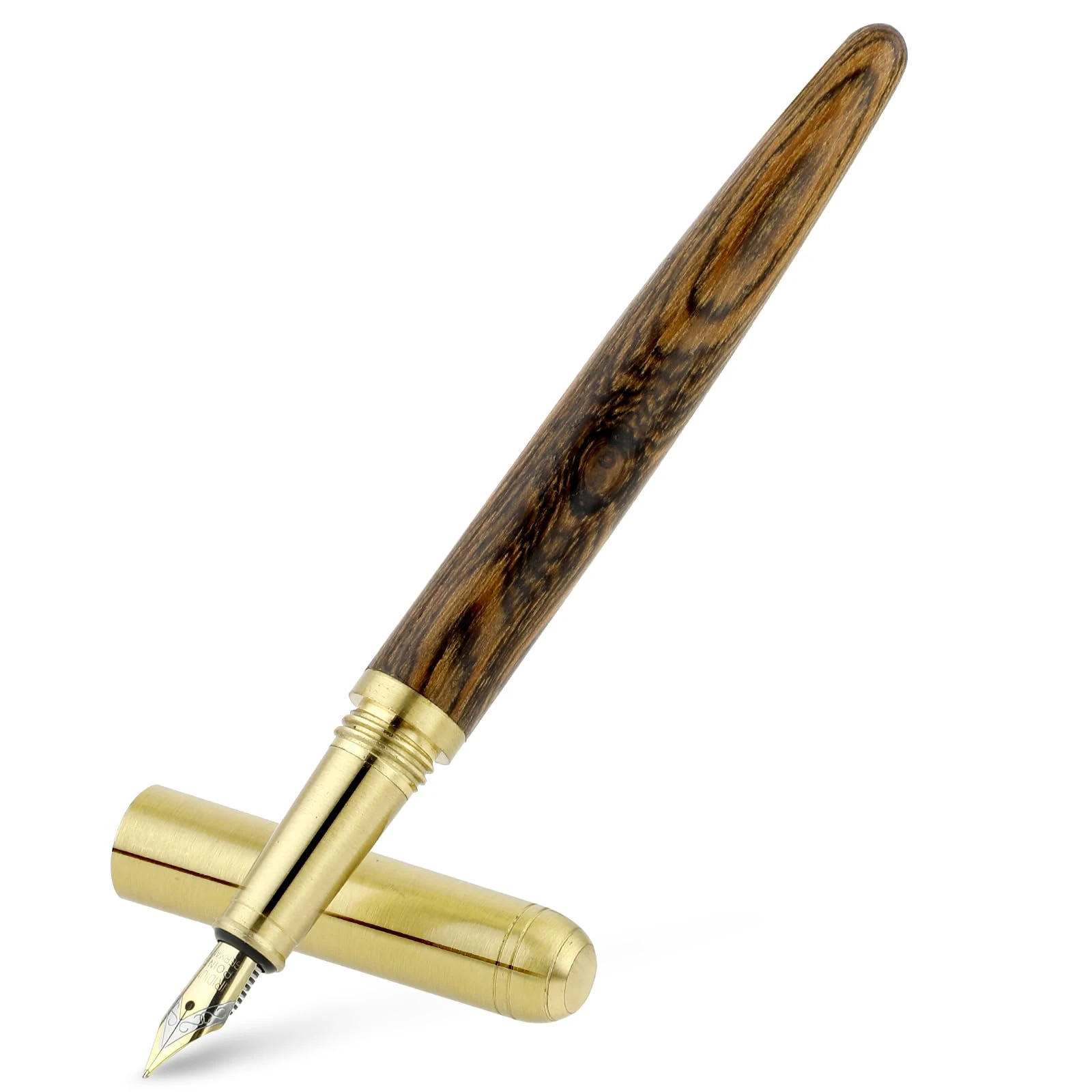 COBEE Wooden Fountain Pens, Handcrafted Wood Fountain Pen Vintage Luxury Pen 0.7mm Fine Point Pen Business Pen Smooth Writing for Journaling Calligraphy Gift Supplies(B) (544639_2)