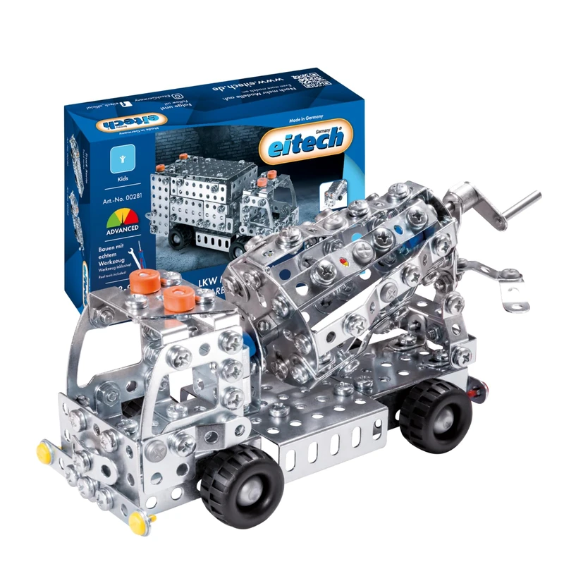 Eitech Constructie set - truck cement mixer - 340 onderdelen