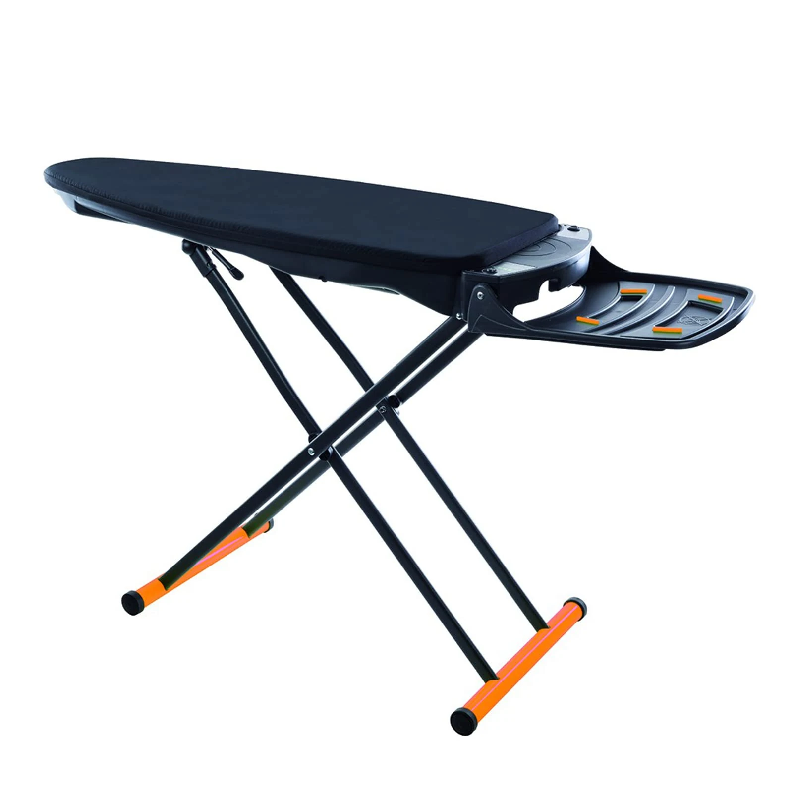 Vacuum and blowing ironing board, foldable and space-saving black ironing table and with wheels, Foxydry Vivo (Vivo (Ironing Board)) 126x56x24 cm