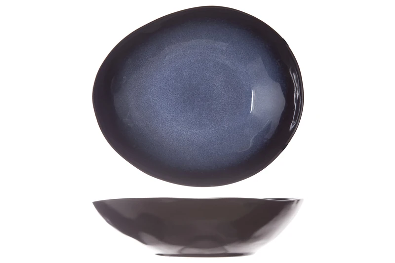 Cosy & Trendy Oval Soup Plate Sapphire Blue 19.5 x 16.5 cm Set of 4