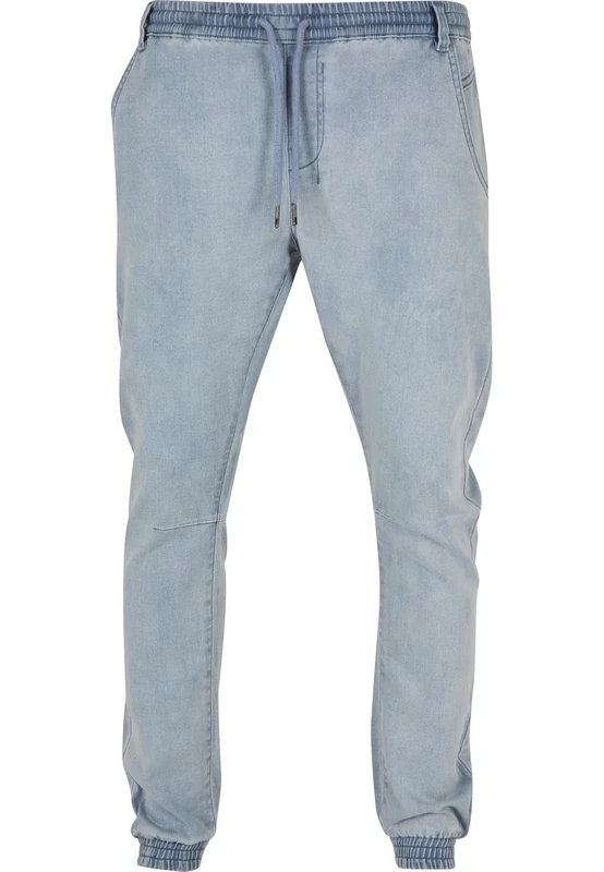 Men Tb1794-Knitted Denim Jogpants 1 Lighter Washed 5Xl