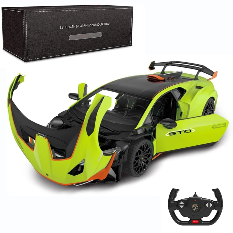 1:14 Scale Officially Licensed RC Lamborghini Huracán STO, Lambo Sport Racing Hobby Toy Car Model Vehicle for Boys Girls and Adults Gift