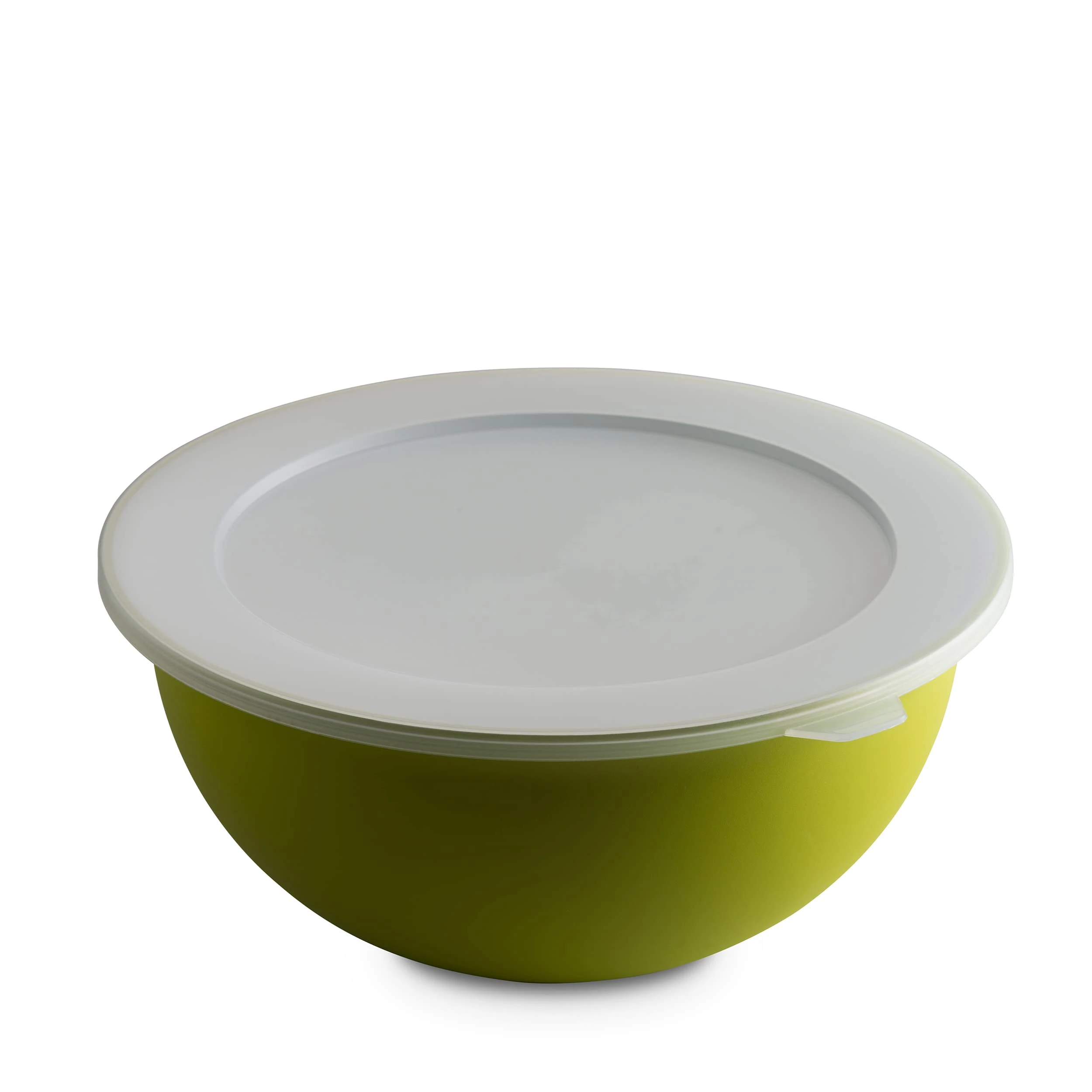 OMADA Sanaliving Line 6.5L Large Kitchen Bowl with Lid, Antibacterial, Lightweight, Shatterproof, Dishwasher Safe, Apple Green