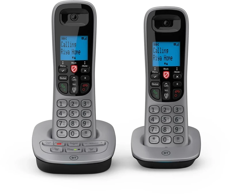 BT 7660 Cordless Landline House Phone, Nuisance Call Blocker, Call Block Button, Answer Machine, Twin Handset Pack