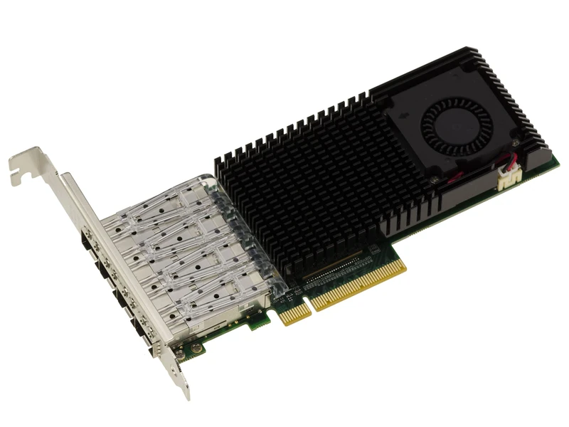 KALEA-INFORMATIQUE 4 PORTS 10G SFP+ LAN PCIe Controller Card with Intel JL82599ES Chipset - 10GbE Ethernet Network Adapter