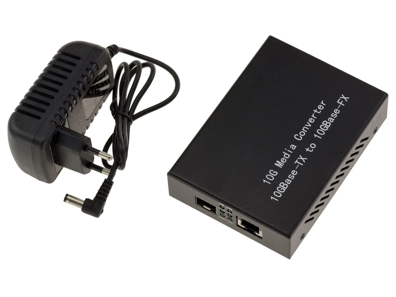 KALEA-INFORMATIQUE Copper RJ45 10G N-Base-T Converter (10/100M/1G/2.5G/5G/10G) to Fiber SFP+ 10GBase-R - 10G Media Converter