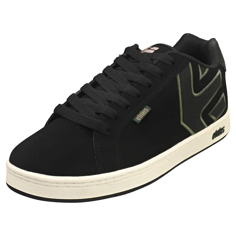 Etnies Fader – Classic Skate Heritage Style with on-Trend Puffy Look, Reinforced Cupsole, Cushioned Fit, Everyday Sneakers Black Green