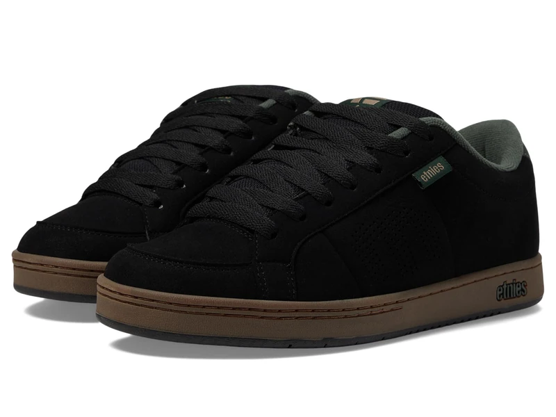 Etnies Kingpin Men's Skate Shoe, Black/Green/Gum - Sustainable, Comfortable, and Durable Sneakers