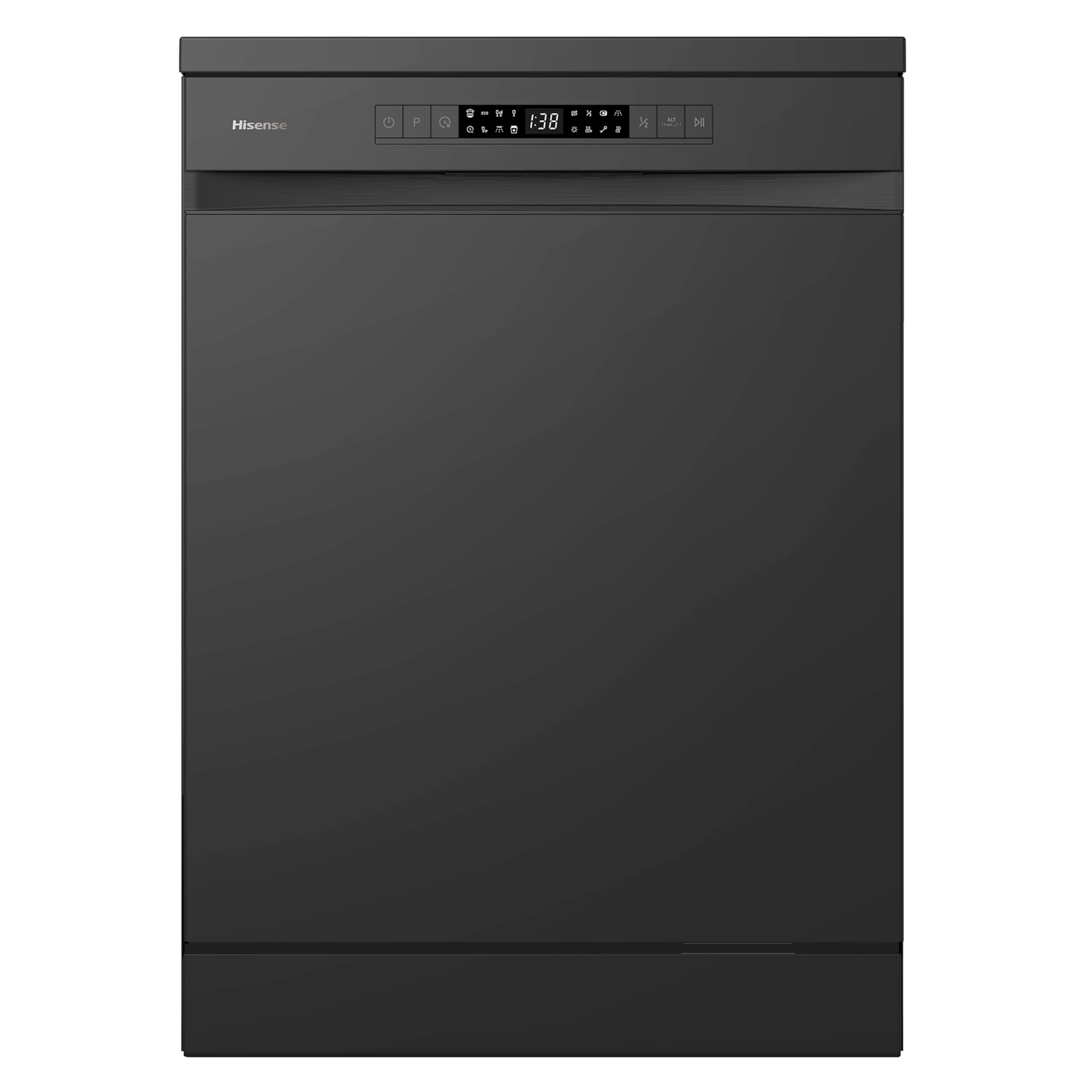 Hisense HS622E90BUK Freestanding Standard Dishwasher 85cm High - E Rated, Black, 24 x 23 x 33 inches (L x W x H) [Energy Class E]