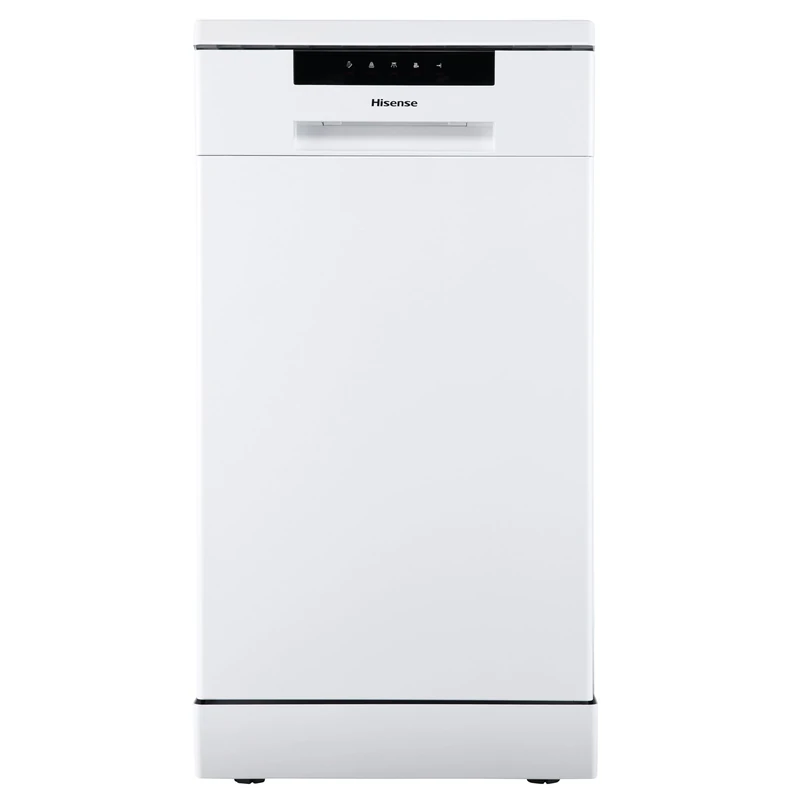 Hisense HS523E15WUK Slimline 10 Places Free Standing Dishwasher White with 30 Minutes Quick Wash [Energy Class E]